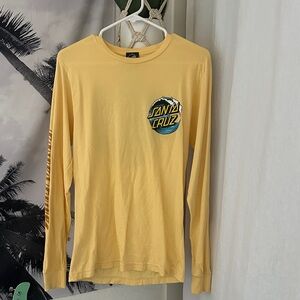 Santa Cruz Yellow and Blue Graphic Long Sleeve